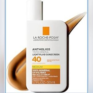 La Roche-Posay Anthelios Sunscreen SPF 40, Ultra-Light Fluid Broad Spectrum